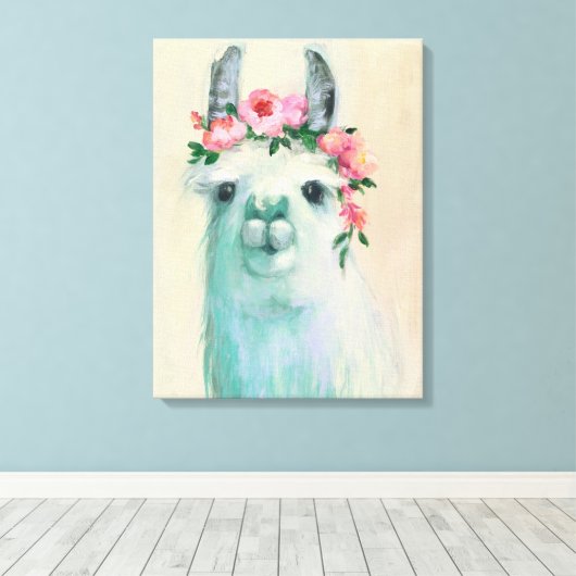 Festival Llama Leinwanddruck (Insitu (Holzboden))