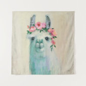 Festival Llama Wandteppich (Vorderseite (Horizontal))