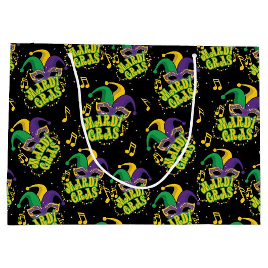 Festival Mardi Gras Große Geschenktüte (Rückseite)