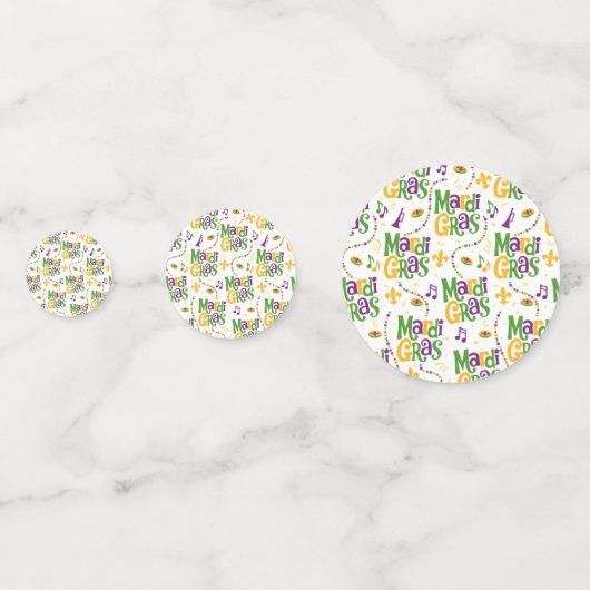 Festival Mardi Gras Konfetti (Rückseiten)