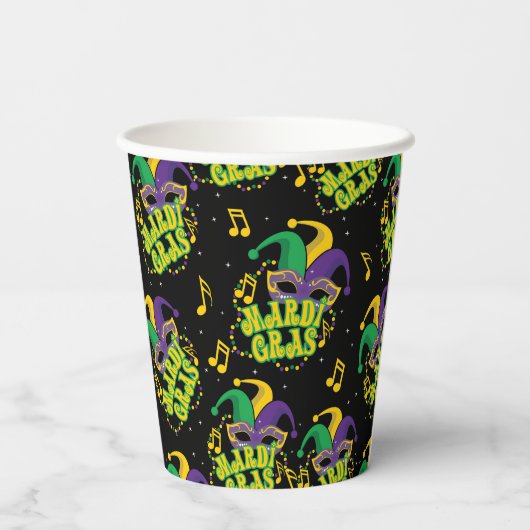 Festival Mardi Gras Pappbecher (Rückseite)