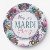 Festival Mardi Gras Pappteller (Vorderseite)