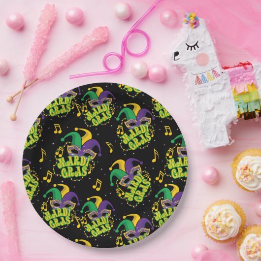 Festival Mardi Gras Pappteller (Party)