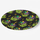 Festival Mardi Gras Pappteller (Schrägansicht)