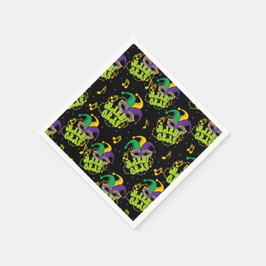 Festival Mardi Gras Serviette (Ecke)