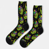 Festival Mardi Gras Socken (Linkes Detail)