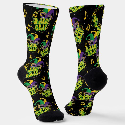 Festival Mardi Gras Socken (Gewinkelt)