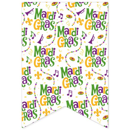 Festival Mardi Gras Wimpelkette (Zweite Fahne)