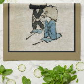 Festival Matsuri Kostümdarsteller Feudal Japan Geschirrtuch (Gefaltet)