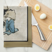 Festival Matsuri Kostümdarsteller Feudal Japan Geschirrtuch (Viertel Falte)