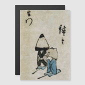 Festival Matsuri Kostümdarsteller Feudal Japan Magnetkarte (Vorne/Hinten)