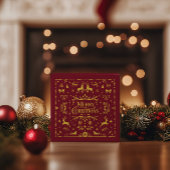 Festival Merry Christmas Red Classic Geschenkschachtel