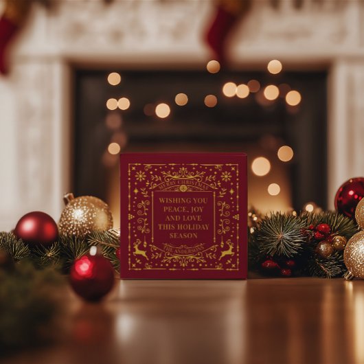 Festival Merry Christmas Red Classic Geschenkschachtel