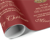 Festival Mistletoe Bells Weihnachten Geschenkpapier (Rolleneckpunkt)