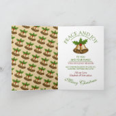 Festival Mistletoe Bells Weihnachten Karte (Innenseite)