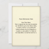 Festival Moon and Stars Einladung (Rückseite)