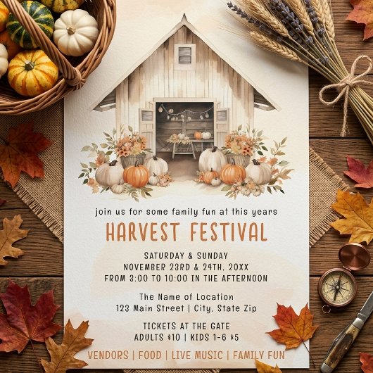 Festival Moon and Stars Flyer