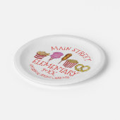 Festival Moon and Stars Pappteller (Schrägansicht)