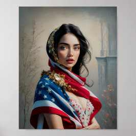 Festival Moon and Stars Poster