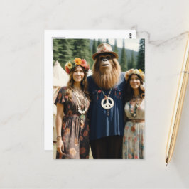 Festival Moon and Stars Sasquatch Retro Hippies Postkarte