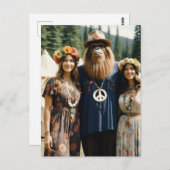 Festival Moon and Stars Sasquatch Retro Hippies Postkarte (Vorne/Hinten)