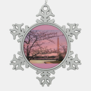 Festival Moon and Stars Schneeflocken Zinn-Ornament