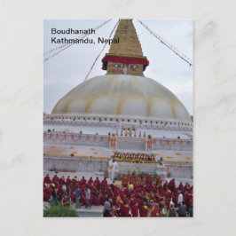Festival Moon and Stupa Postkarte