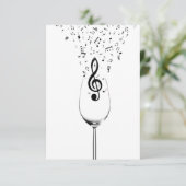 Festival Musik Konzert Chic Vip Einladung (Stehend Vorderseite)