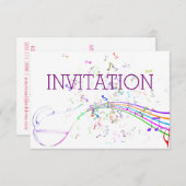 Festival Musik und Konzerte Einladung (Vorne/Hinten)