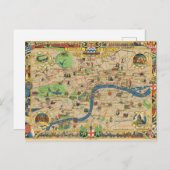 Festival of Britain: Guide to London Map Postkarte (Vorne/Hinten)