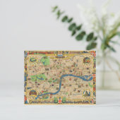 Festival of Britain: Guide to London Map Postkarte (Stehend Vorderseite)