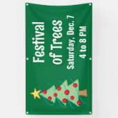 Festival of Trees Custom Christmas Banner (Vertikal)