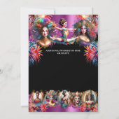 Festival Party film Locarno lila Vergnügen Einladung (Rückseite)