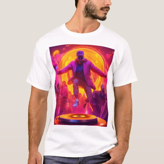 Festival Pulse: DJ in Action T-Shirt (Vorderseite)