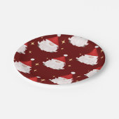 Festival Red Gonk Christmas Gnomes Nordic Pappteller (Schrägansicht)