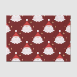 Festival Red Gonk Christmas Gnomes Nordic Seidenpapier