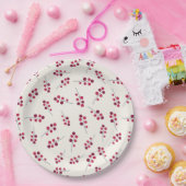 Festival Red Pip Berries Holiday Pappteller (Party)