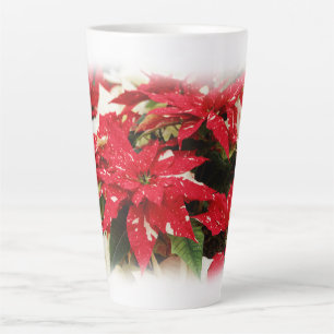 Festival Rotes Weißes Blumengestein Milchtasse