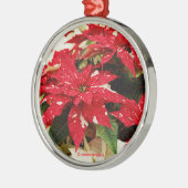 Festival Rotes Weißes Blumengestein Ornament Aus Metall (Links)