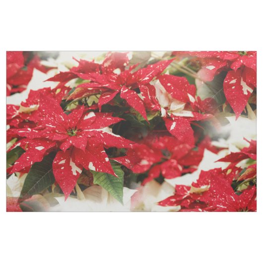 Festival Rotes Weißes Blumengestein Stoff (Fat Quarter (45,7 x 55,9 cm))