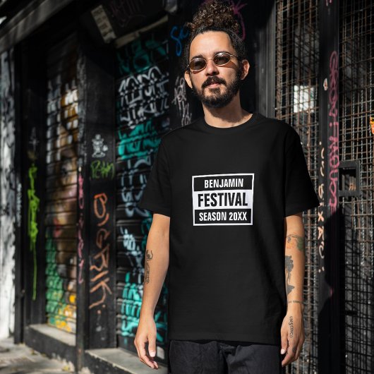 Festival Saison 20XX schwarz T-Shirt