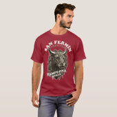 Festival San Fermin - das Laufen der Bullen T-Shirt (Vorne ganz)