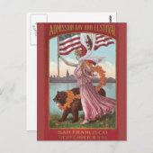 Festival San Francisco 1910 Postkarte (Vorne/Hinten)