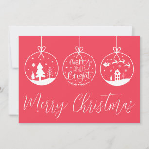 Festival Simple Merry Bright Weihnachten