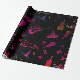 Festival Skeleton Mariachi - Día de los Muertos Geschenkpapier