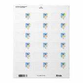 Festival ' Snowman'Address Labels Adressaufkleber (Vorne)