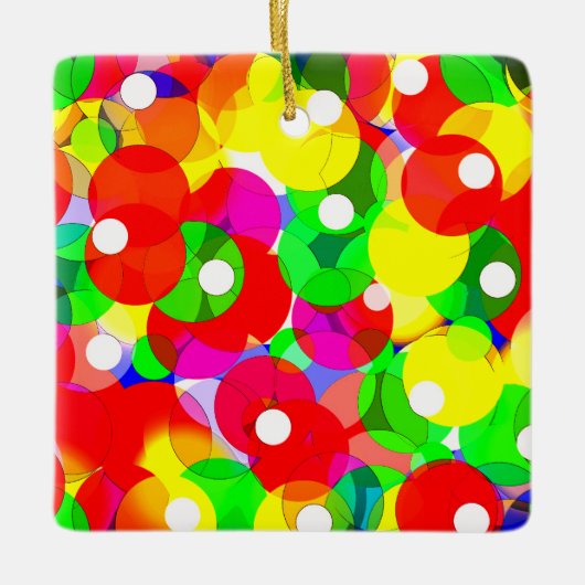 Festival-Spaß-Blasenkunst Keramikornament (Vorderseite)