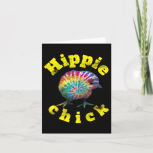 Festival Stimmung Hippy Mädchen Tie Dye Mädchen Karte