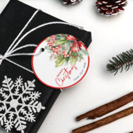 Festival süße Candy Canes Frohe Weihnachten Geschenkanhänger