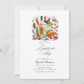 Festival Tacos & Tequila Fiesta Bachelorette Bash Einladung (Vorderseite)